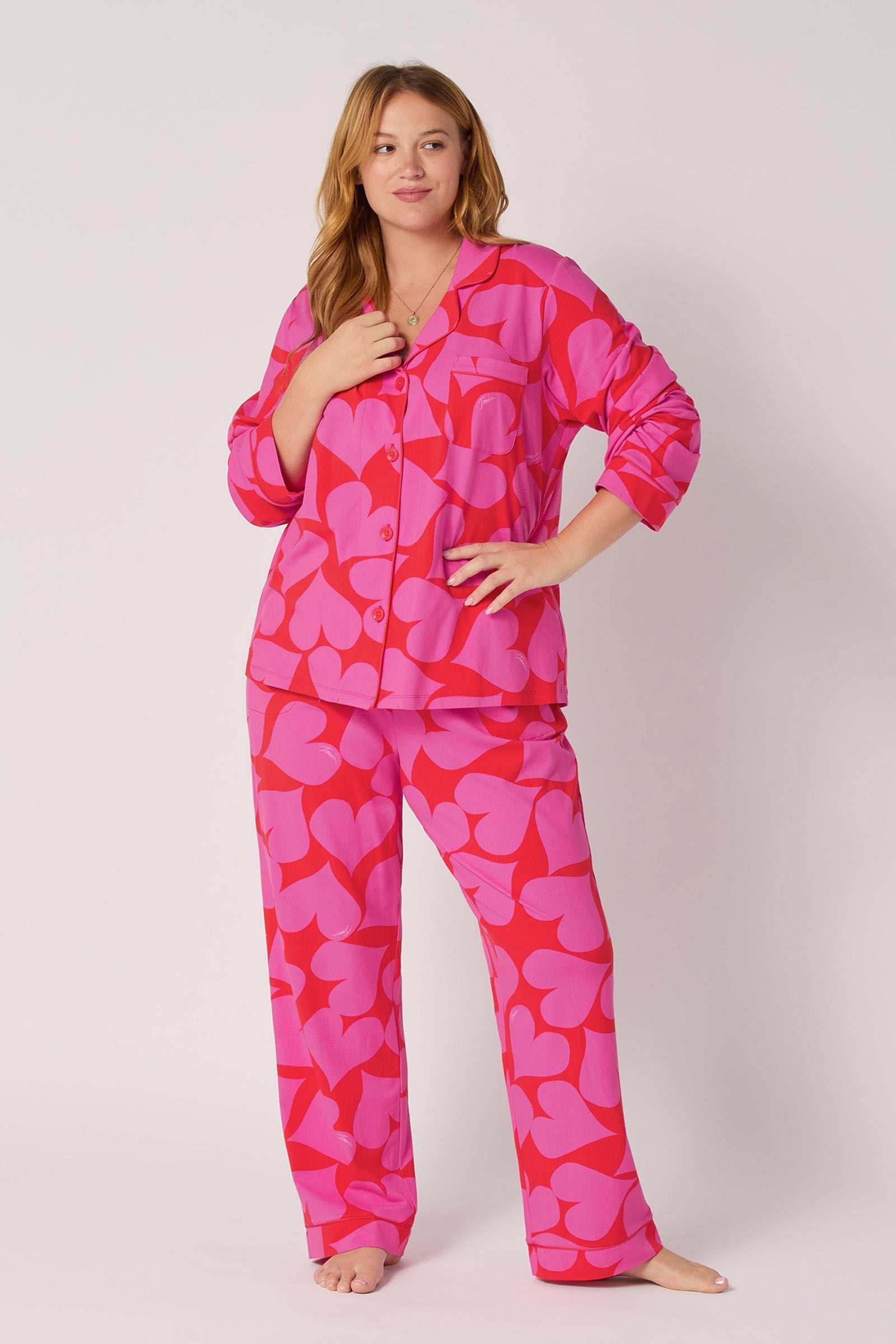 Classic PJ Set - Hearts