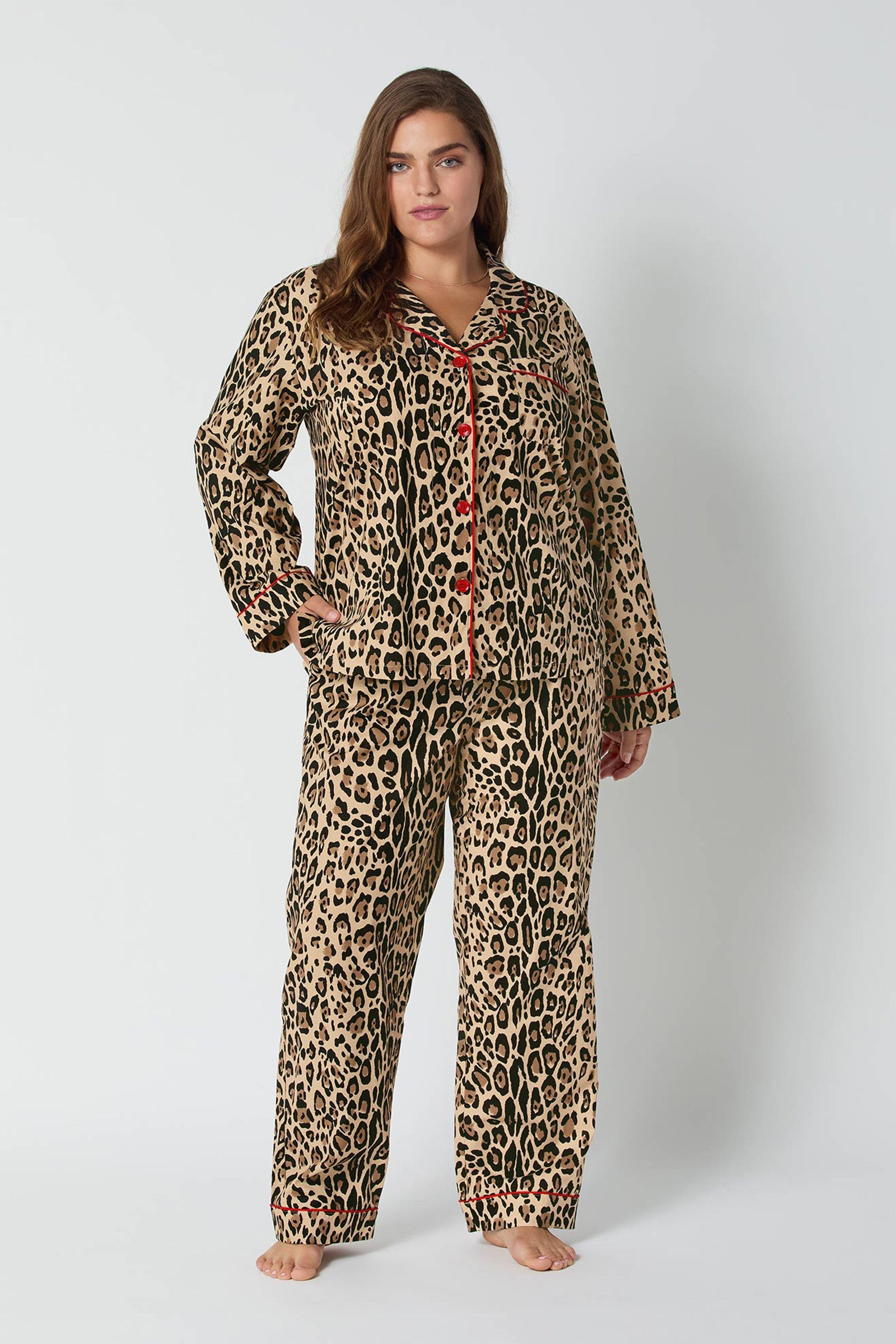 Classic PJ Set - Leopard Stripe