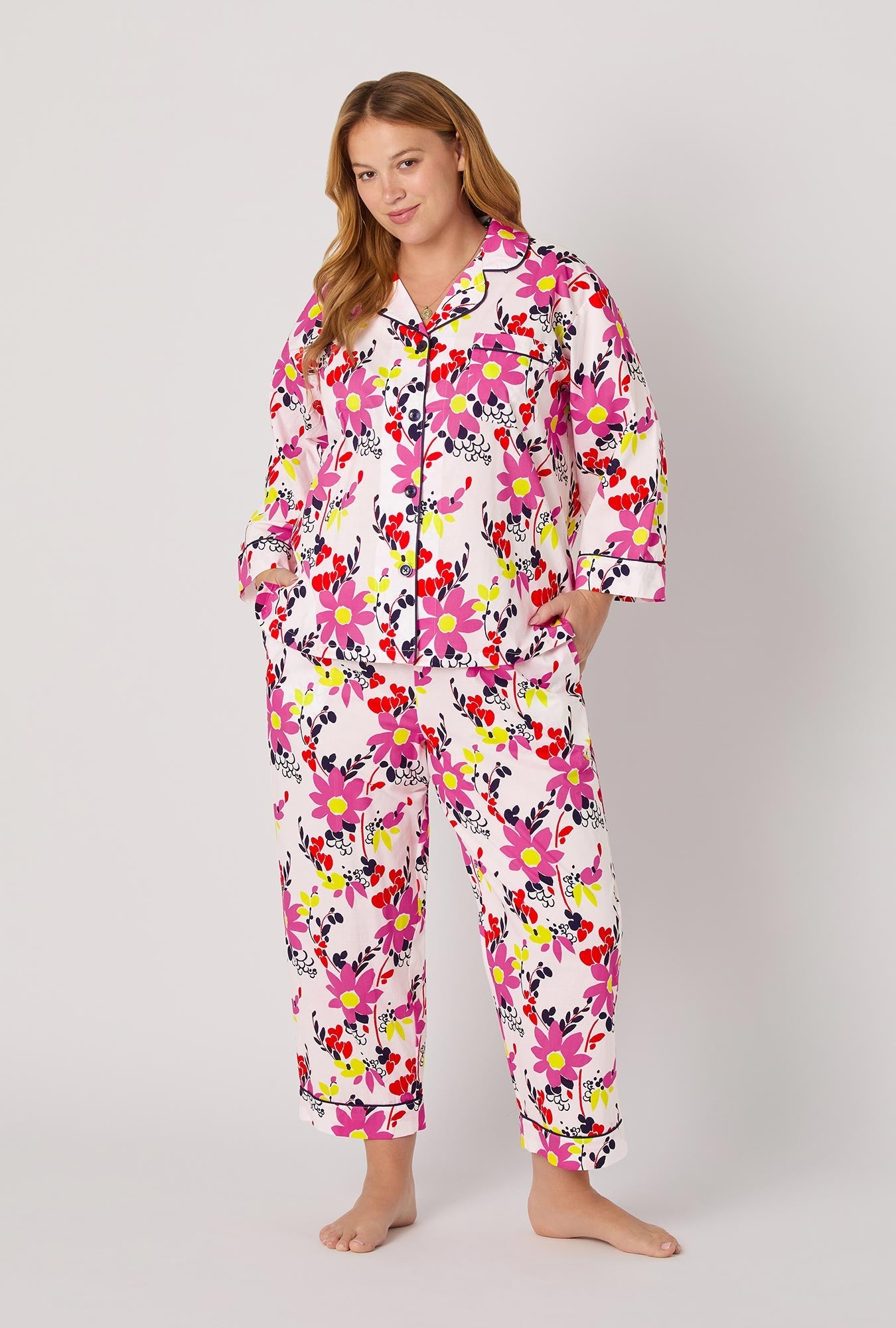Crop Classic PJ Set - Whimsical Floral