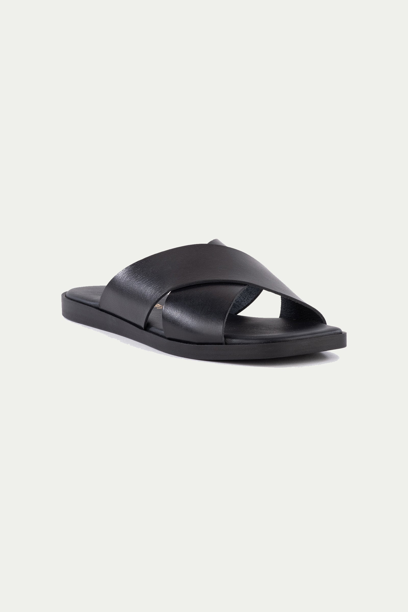Chai Sandal - Black Leather
