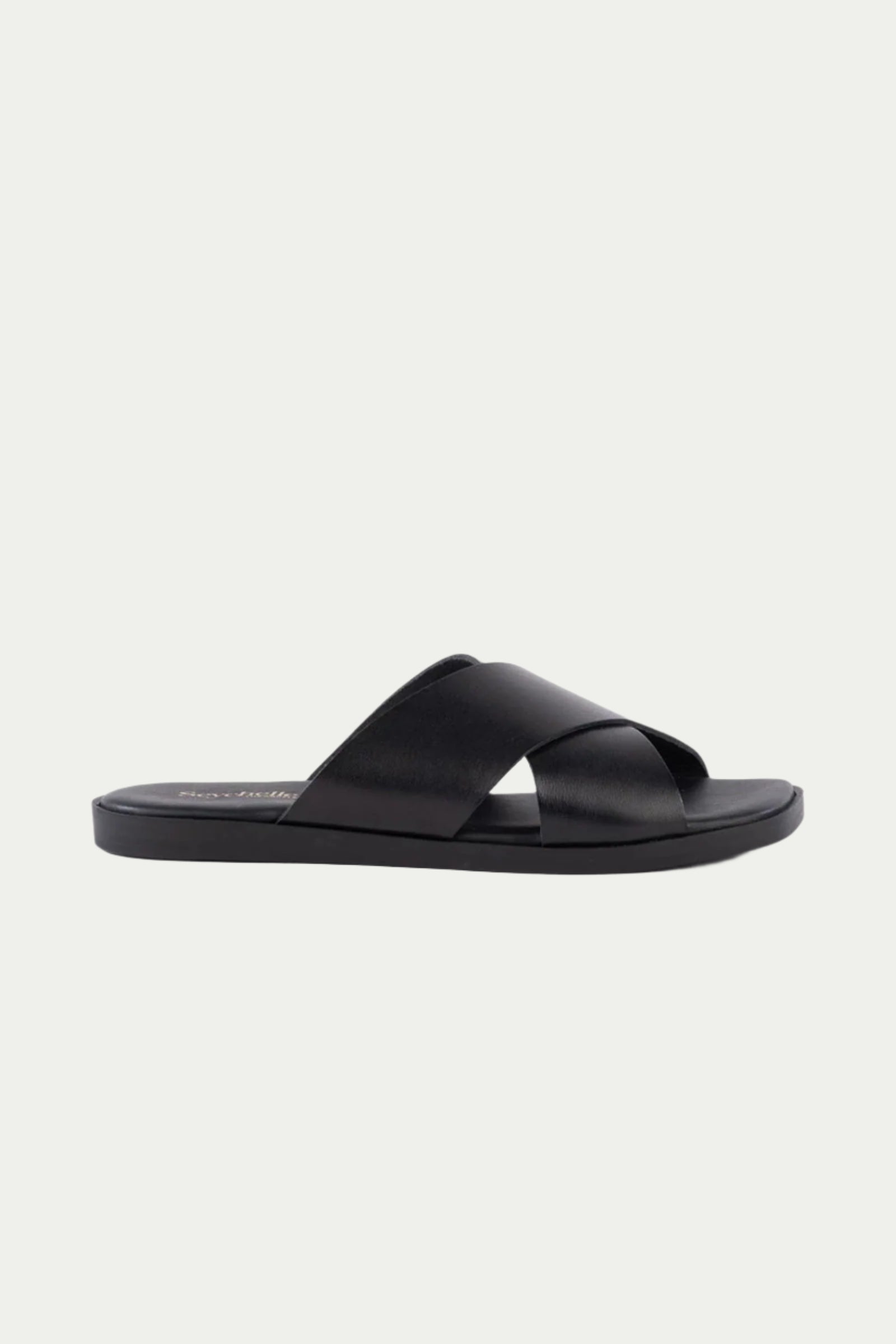 Chai Sandal - Black Leather